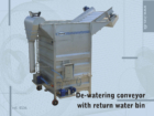 0136 De-watering conveyor with return water bin